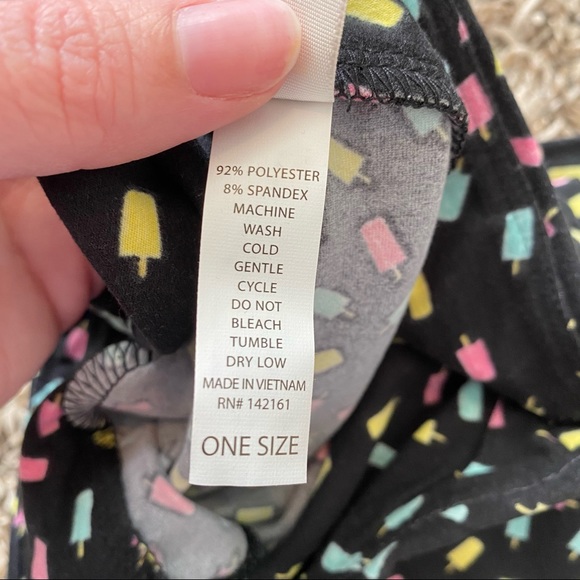 NWOT LuLaRoe OS Popsicle Leggings - Picture 2 of 2